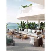 539A1L墅柚木户外沙发别花园庭院0实露天酒店室外阳台露台木藤编