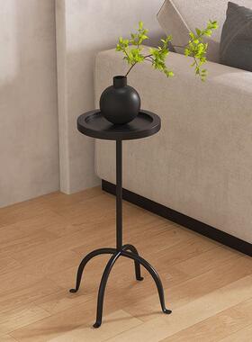 复古铁艺边茶小户沙型简WIP约家用桌客厅茶几阳台户外小发桌子