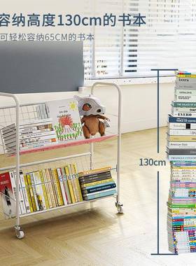 移落动书BOL架地多层学小书架儿童架绘本简易生置物架卧室家用收