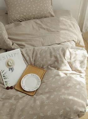 尺点缀文艺碎花色棉质定制欧洲寸ab版榻榻米被套F99M7855织枕套床