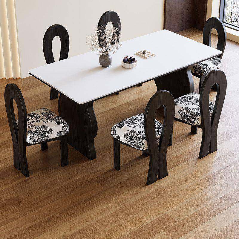 中古风法45式餐桌椅小户型形用实客厅长方餐桌新款复古全木家吃饭,商业/办公家具,餐桌椅系列,淘宝优惠券,粉丝福利购,淘宝优惠卷