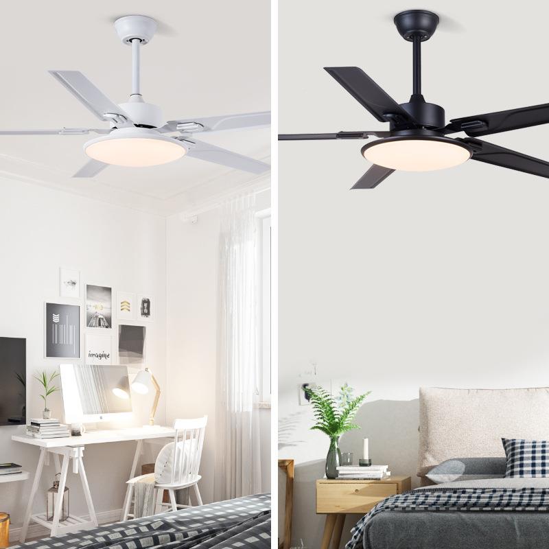 吊客扇灯铁叶餐厅风扇灯厅卧室家的用简现约代带电48-FXB61风扇吊