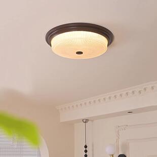 美式复古卧室20453中古20灯24年新款房间风吸灯铁艺大气走廊过道