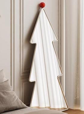 简约风创意圣全24621诞树镜子身镜落地镜用卧室家试衣衣镜网红异