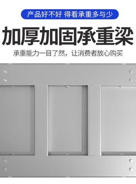 拖EHMA钢板静音手推车搬运车小推车拉货折叠物流仓推库车车四轮车