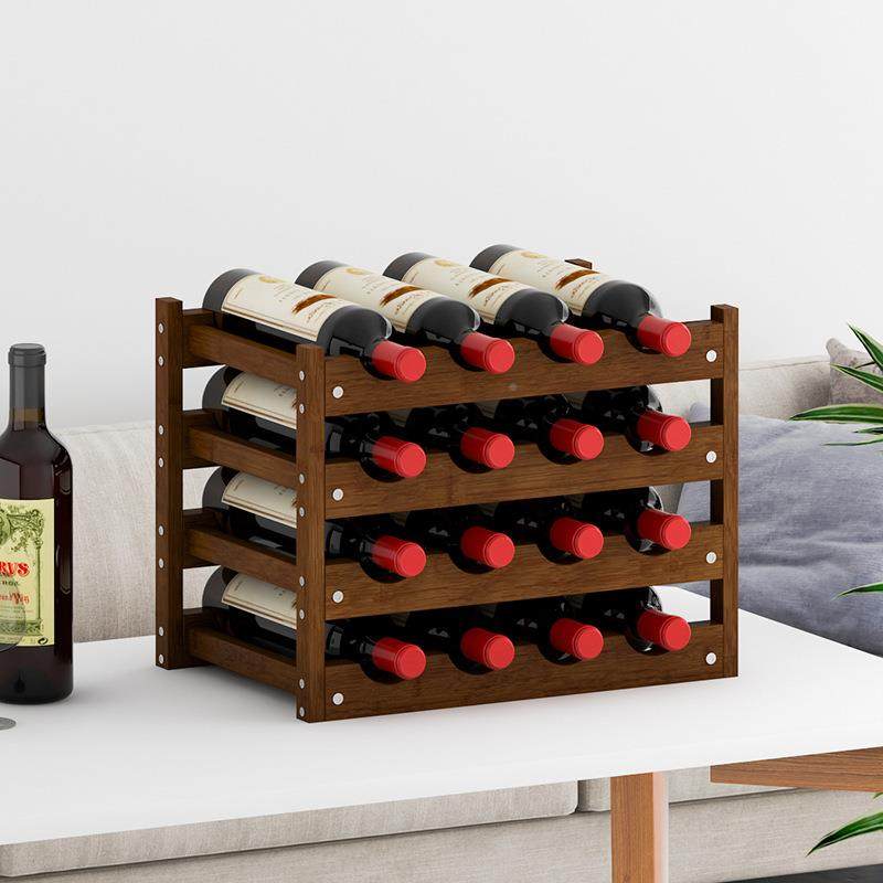 酒架物置架红架子家用酒格子小型创意壁墙889上餐酒厅实挂木家用