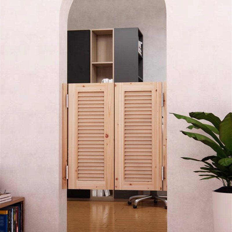 定制原木素门卫生间自由门走道隔断门酒吧牛仔门简约半腰门栅栏门