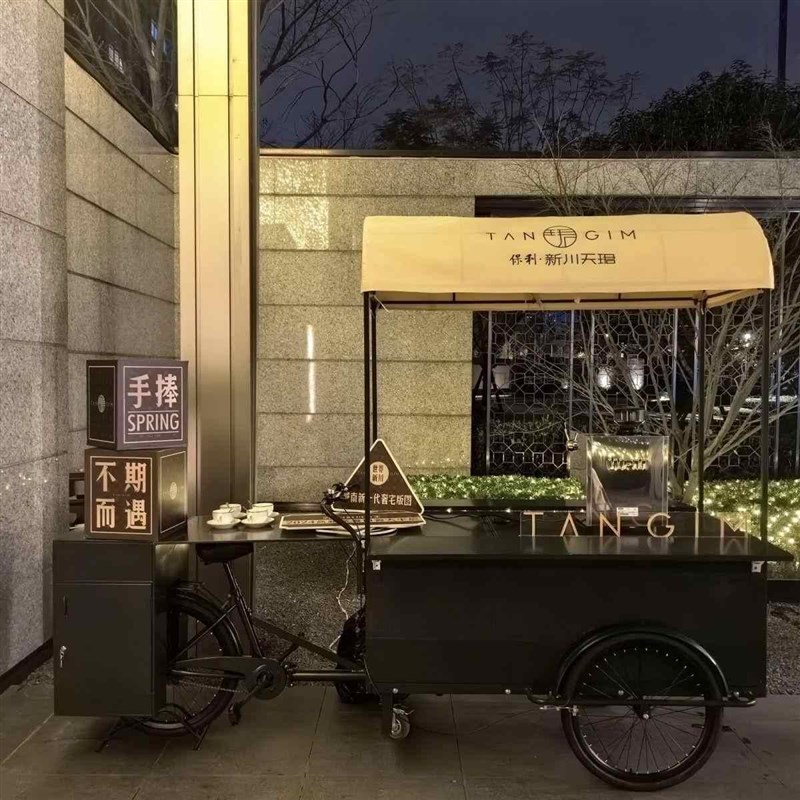 商场宣传花车展销台酒店摆摊车门店移动促销车商业活动展示小推车