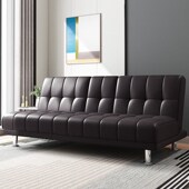 简约办公室沙发床两用可折叠现代会议接待午休可睡觉客厅皮艺沙发