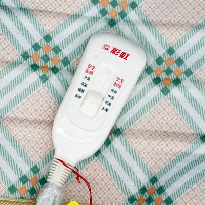 彩虹除螨电热毯单人双人电褥子冬季电暖毯安全防水家用学生电暖毯