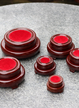 水晶球底座支架人造木底座水晶球大小木底座底托可放6-20厘米球