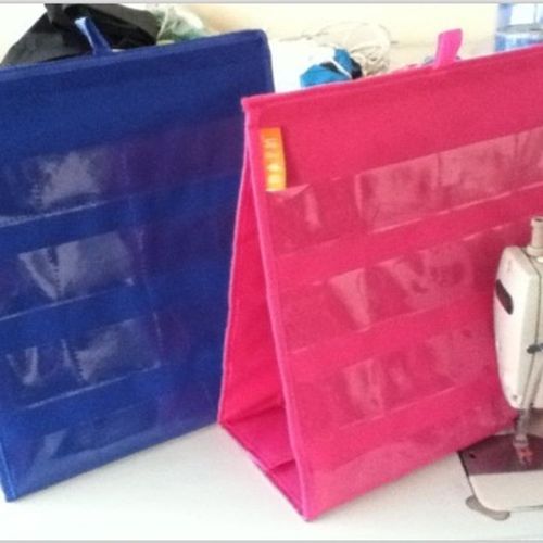 香港妈妈定制款可立桌面双面识字卡收纳挂袋台历英文拼读展示牌