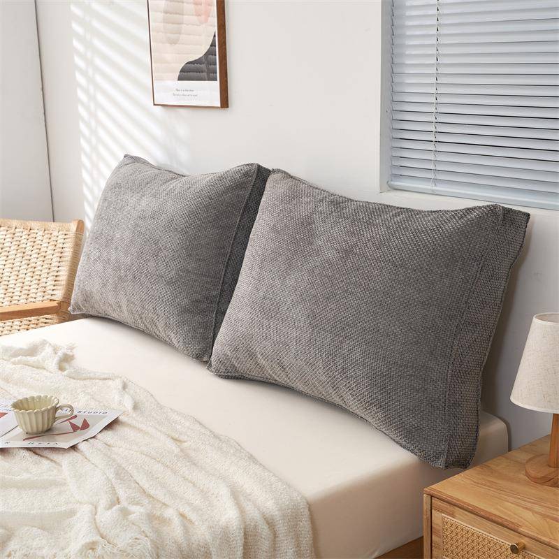 日式美拉绒床立头靠垫纯KX240826色方形面包垫靠体大靠背抱枕枕靠