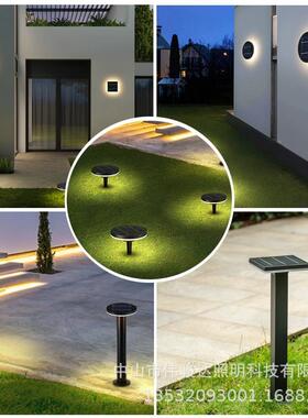 户外防圆盘现草坪灯太阳能庭水院灯代花园别墅草WJD-CPD6地灯小区
