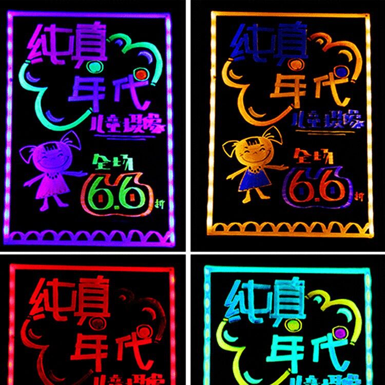 LED发光荧光板户外手写广告牌