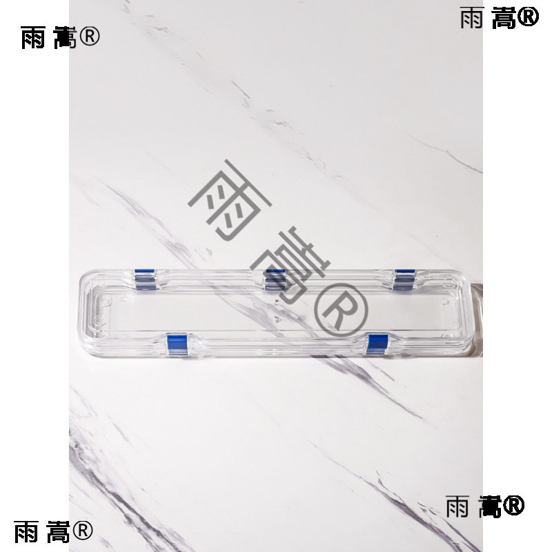 高弹膜盒悬浮盒芯片存放盒展示盒防震盒晶圆硅片收纳盒透明塑料盒