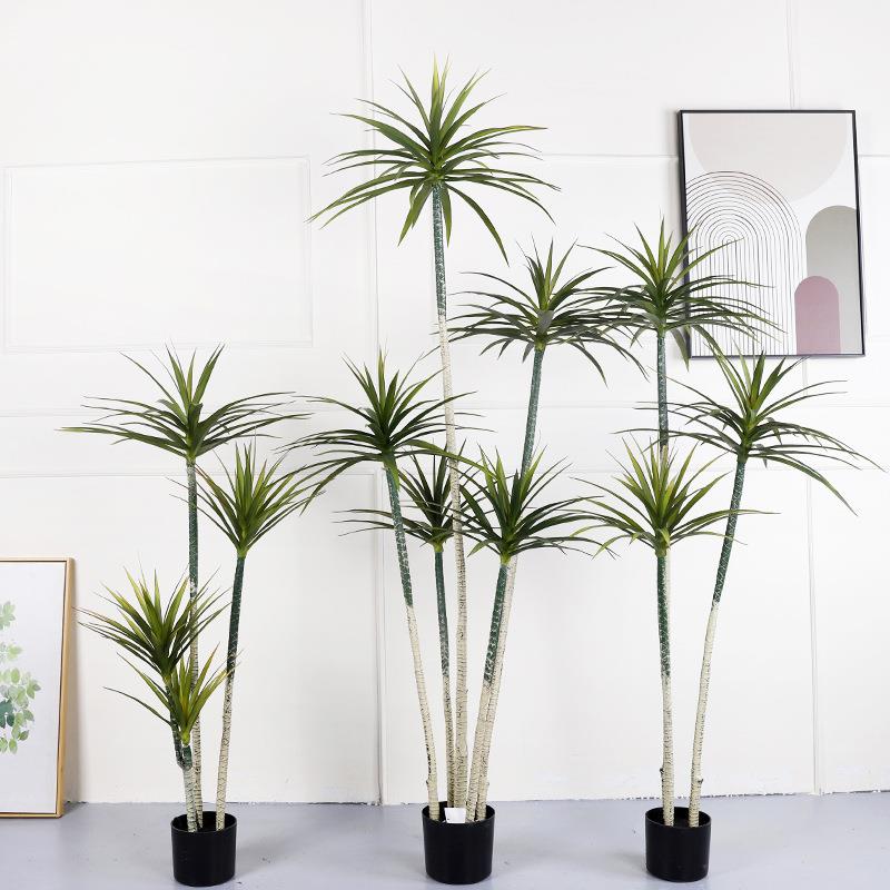 仿仿真植龙绿血树盆栽年室内装饰人造树落QH-54105地家居摆件真千