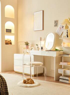 化妆椅凳子女生透卧室梳妆凳网红梳妆椅台约亚克力椅子简餐93786