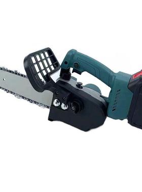 1无0寸园刷锂电锯无线充电电链锯家用林小型便75521携式手动切伐