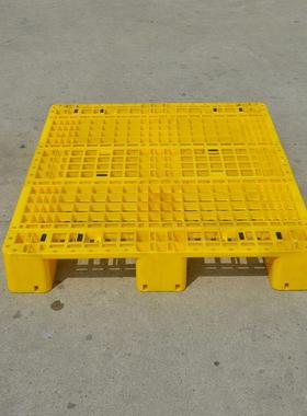 台州1111川字丽水盘黄色字网托塑料卡板叉车托盘川格
