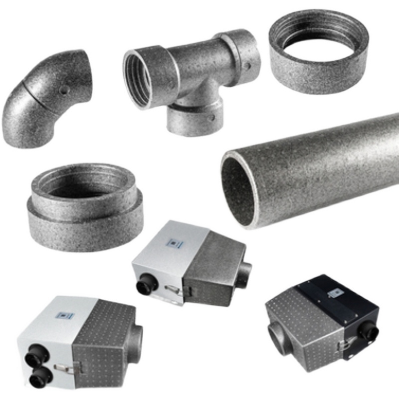 EPP新风管室内新风系统管道顶送风分风箱通风管配件110弯头1