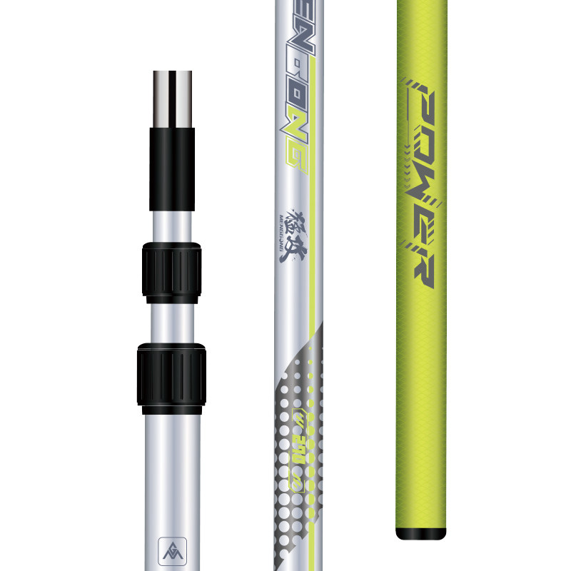 猛攻碳素抄网杆防转速拆超轻超硬可伸缩定位抄鱼网竿捞鱼渔具网竿