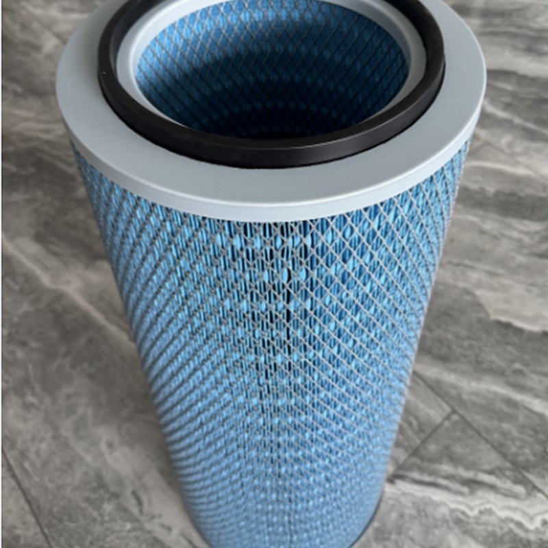 工业除尘滤芯静电喷涂塑粉/喷砂机抛丸机覆膜滤芯/阻燃滤筒