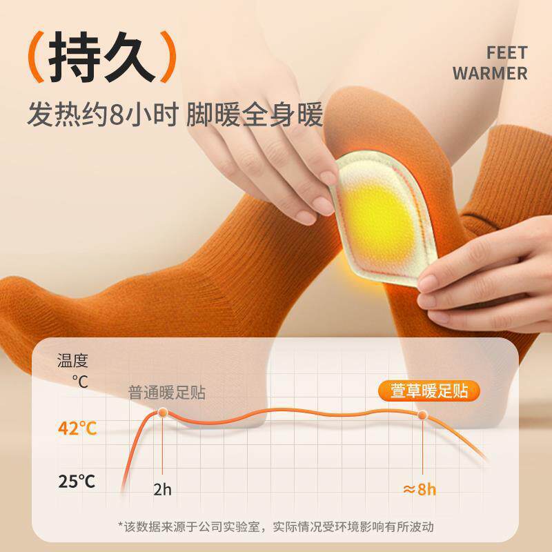 次日达暖足暖脚底发贴艾草生姜暖脚贴贴保暖脚垫鞋热垫暖神器冬季