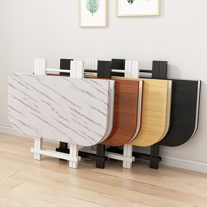 折叠桌子家用正方形大桌子5-10人可折叠桌子简易大方桌聚餐桌子