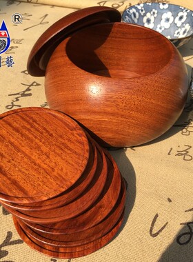 红木杯垫整木料制作小山竹型隔热垫实木质杯托缅甸花梨工艺品摆件