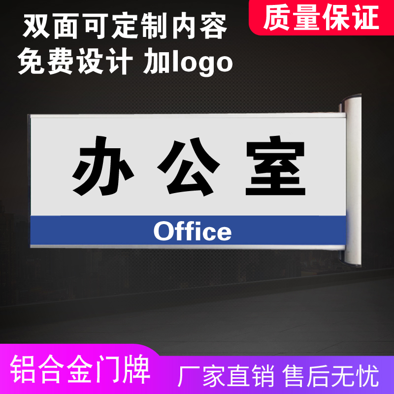 面烤漆铝合金科室牌办公室门牌插卡式学校班级牌医院标志牌