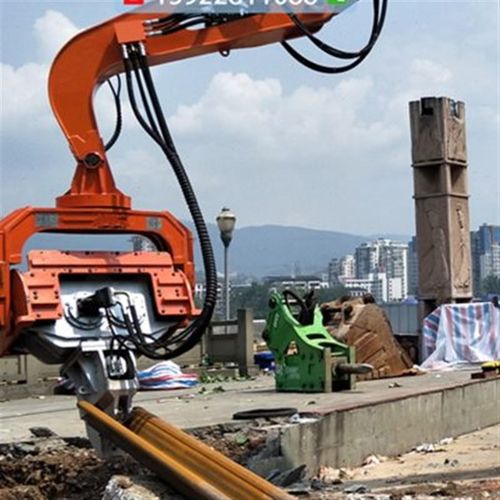 VH330液柱打压机o马路压子打桩机路面围栏打拔道路钻孔机液桩锤