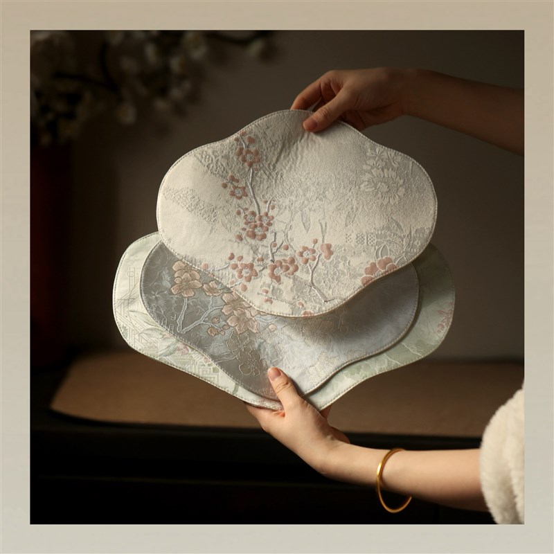 南街壶娘 海棠茶席 精致国风紫砂壶茶席干泡台垫茶道零配件