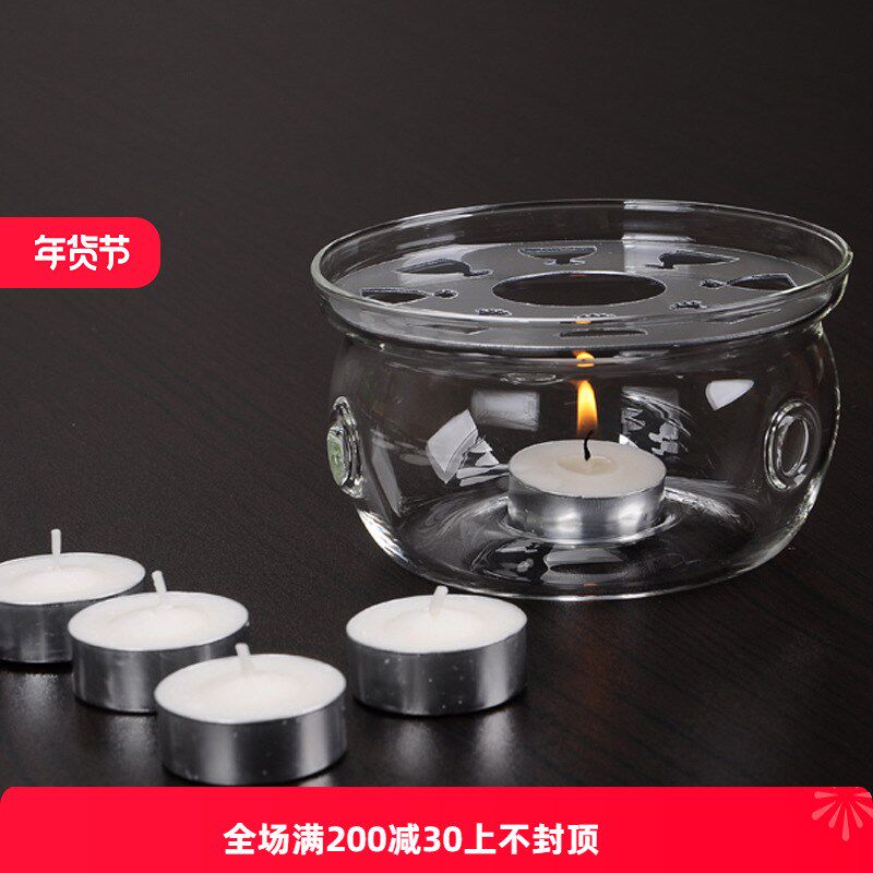 玻璃壶加热保温蜡烛底座玻璃茶壶茶座 花草茶具茶杯座零配件