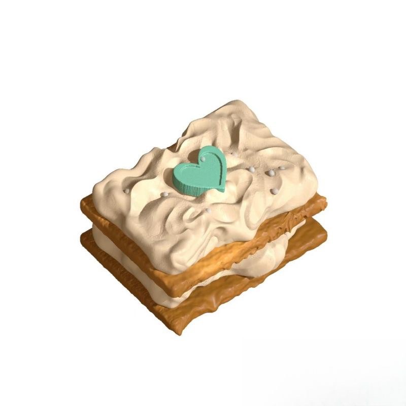 爱心巧克力夹心饼干捏捏模具手工翻模 香薰蜡烛扩香石膏模具