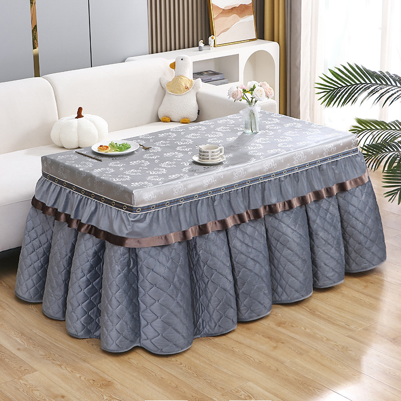 新款长方形电炉罩套烤火桌子套冬季加厚烤火炉取暖防尘罩防水桌布