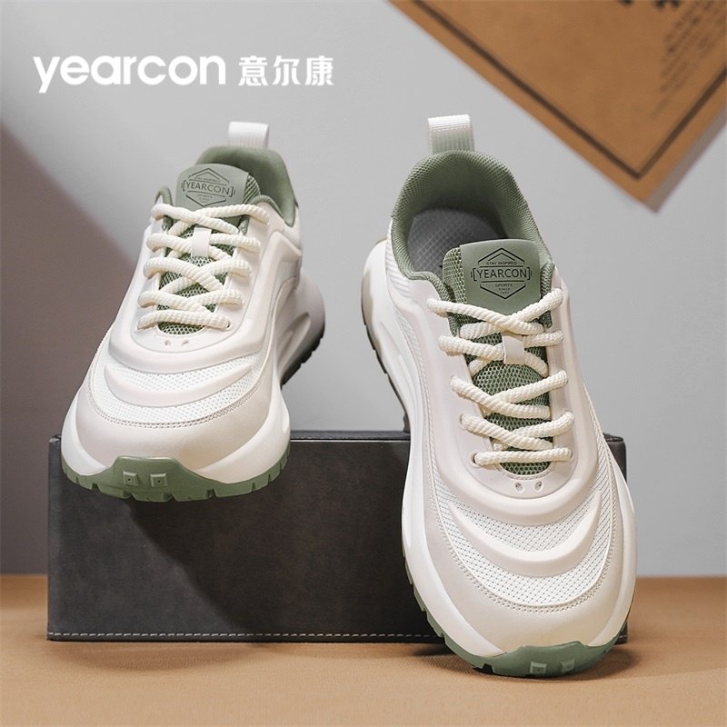 意尔康鞋子男鞋冬季2025新款休闲鞋皮面运动鞋男款厚底潮鞋小白鞋,流行男鞋,时尚休闲鞋,淘宝优惠券,粉丝福利购,淘宝优惠卷