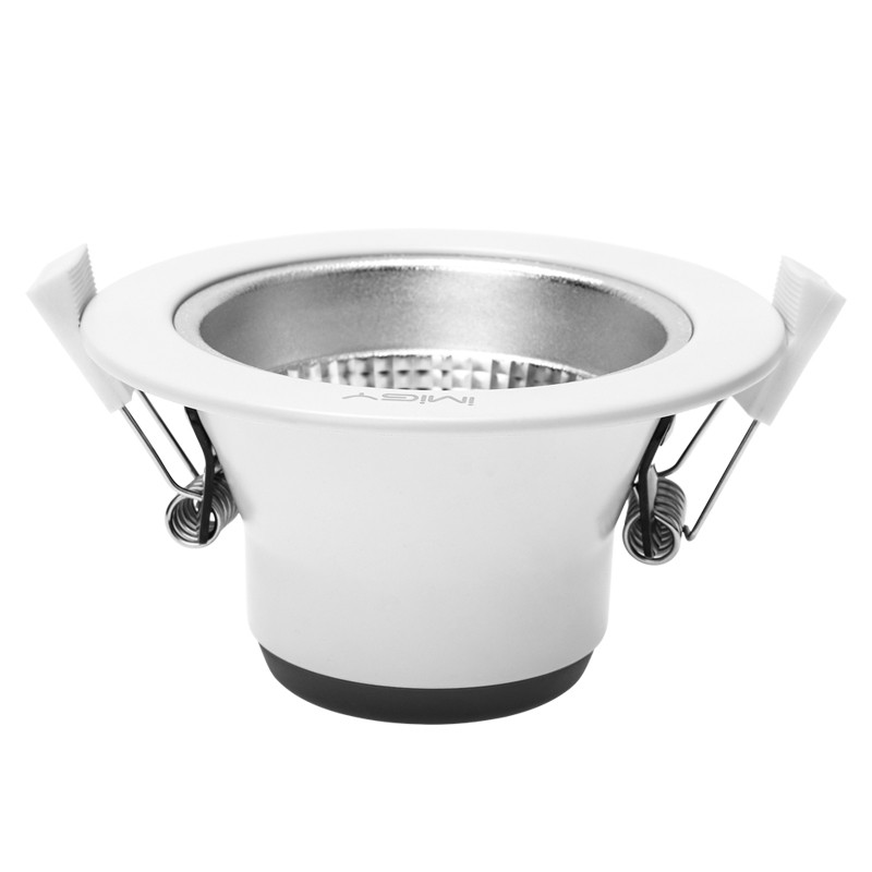 宜美led射灯牛眼灯嵌入式天花灯家用客厅吊顶防眩孔灯3寸开孔简灯