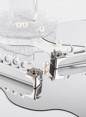 新款高端白色加厚型飘窗单双直轨侧顶装牢固安装家用静音定制轨道