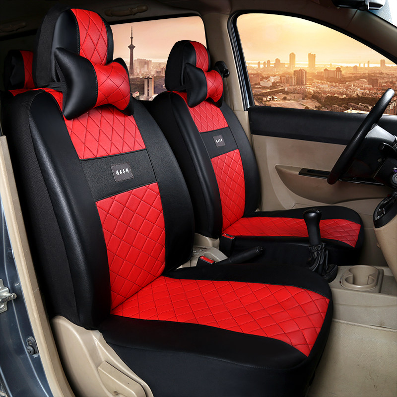 适用于五菱宏光s之光荣光v专用7座8座面包车座套四季皮革pu坐垫套
