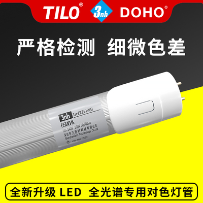 新版LED全光谱CWF/D65/对色灯管 区分同色异谱细微色差沃尔玛可用