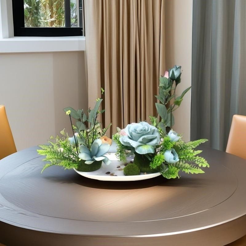 仿真花盆景餐桌中心摆放花艺套装家居装饰花摆件电视柜假花阳台花,家居饰品,餐桌花艺,淘宝优惠券,粉丝福利购,淘宝优惠卷