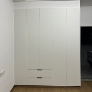 上海全屋定制千年舟卧室整体衣帽间转角衣柜整体橱柜书桌一体柜款