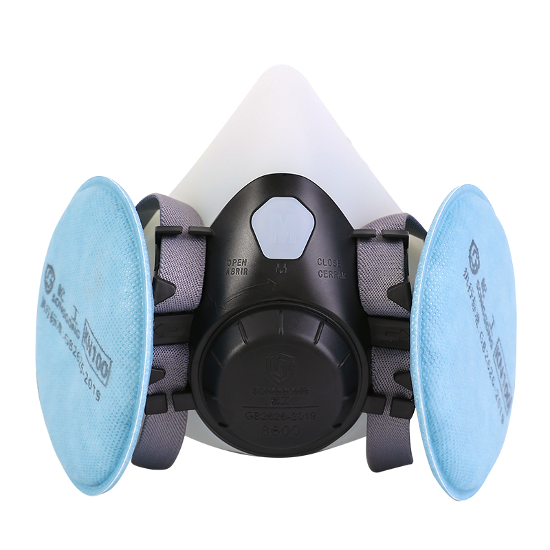 松工800矽胶面具防尘口罩防工业粉尘KN100过滤棉电焊喷漆口鼻罩