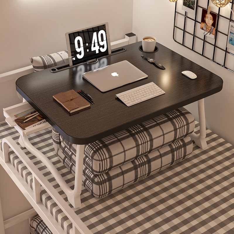 可折叠床上小桌子笔记本电脑桌写字桌卧室飘窗桌炕几可移动小桌板