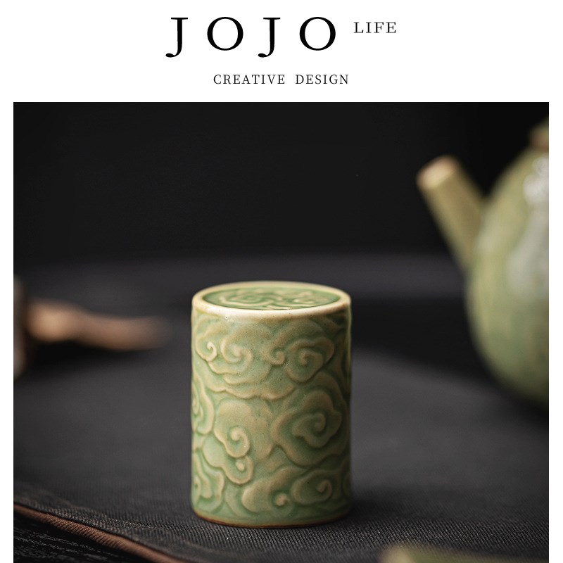 JOJOS L. PD.紫泉涧.复古紫砂壶盖托壶盖置陶瓷盖碗盖  察敏