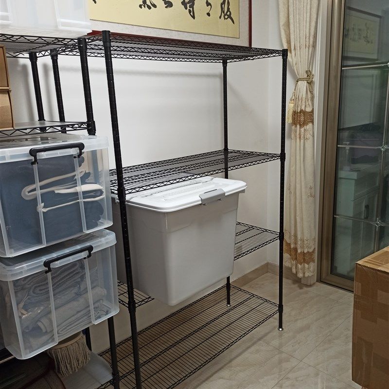 25mm管立柱网格花架加层单层网板加高阳台花架一层多层自由组合架