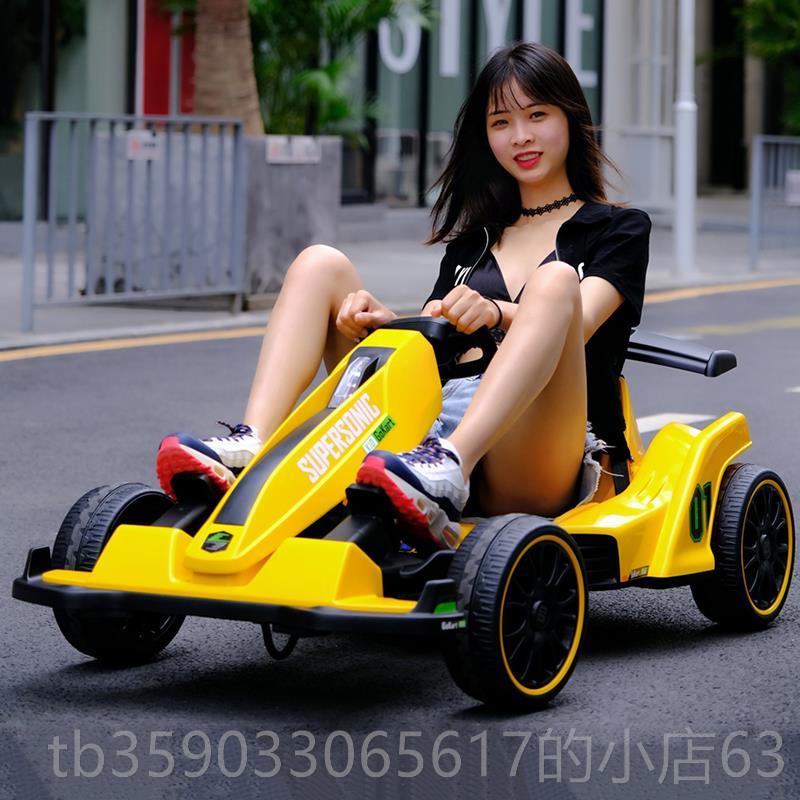 正品丁卡车汽儿童电动车四轮漂移车遥控男女小孩坐童车充电玩具车