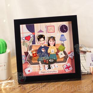 正品结婚礼物情人节送男朋友蜜 新婚周年念纪生闺日创意照片相定