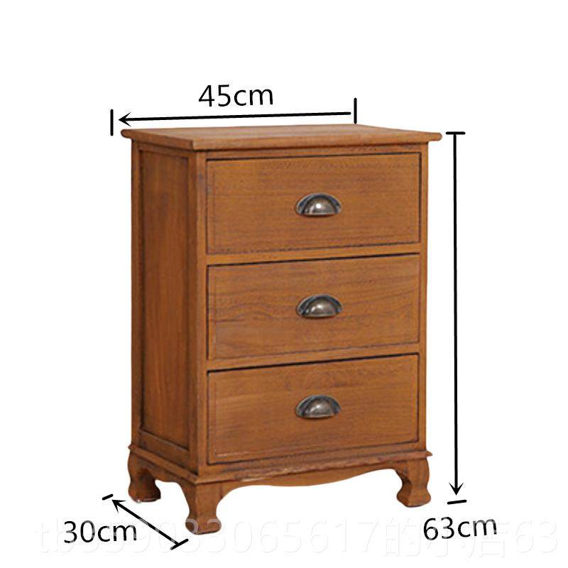 正品实收抽屉式纳纳柜45宽小柜多层餐饮侧桶柜木90高收柜完全覆古